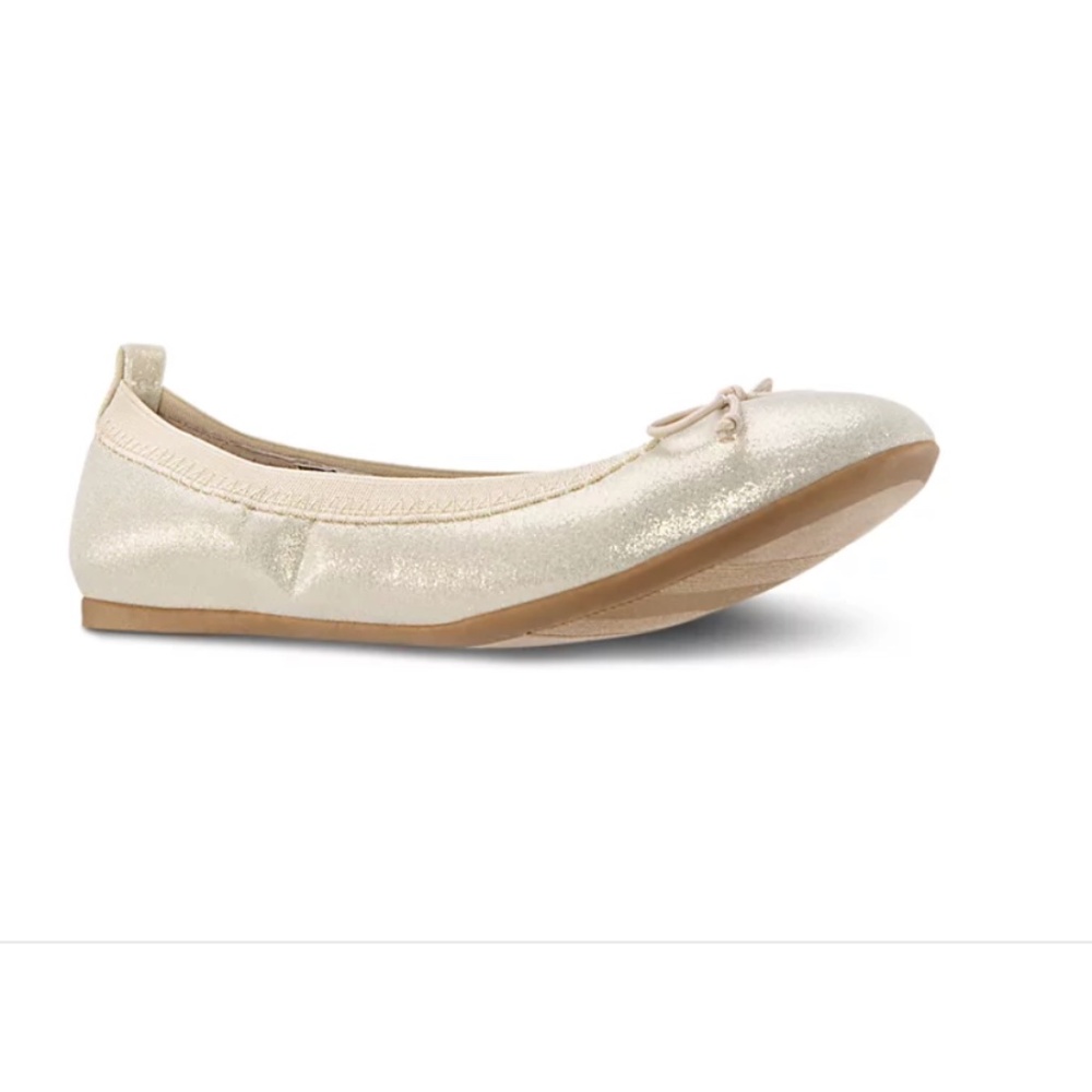 NINA - Girls' Esther Platino Ballet Flats.  Size 3.5.